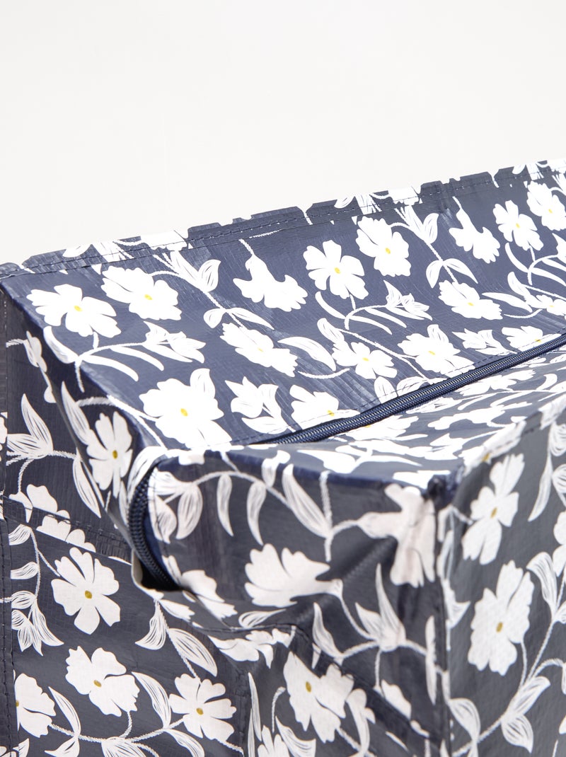 Bolsa de almacenaje estampada Azul - Kiabi