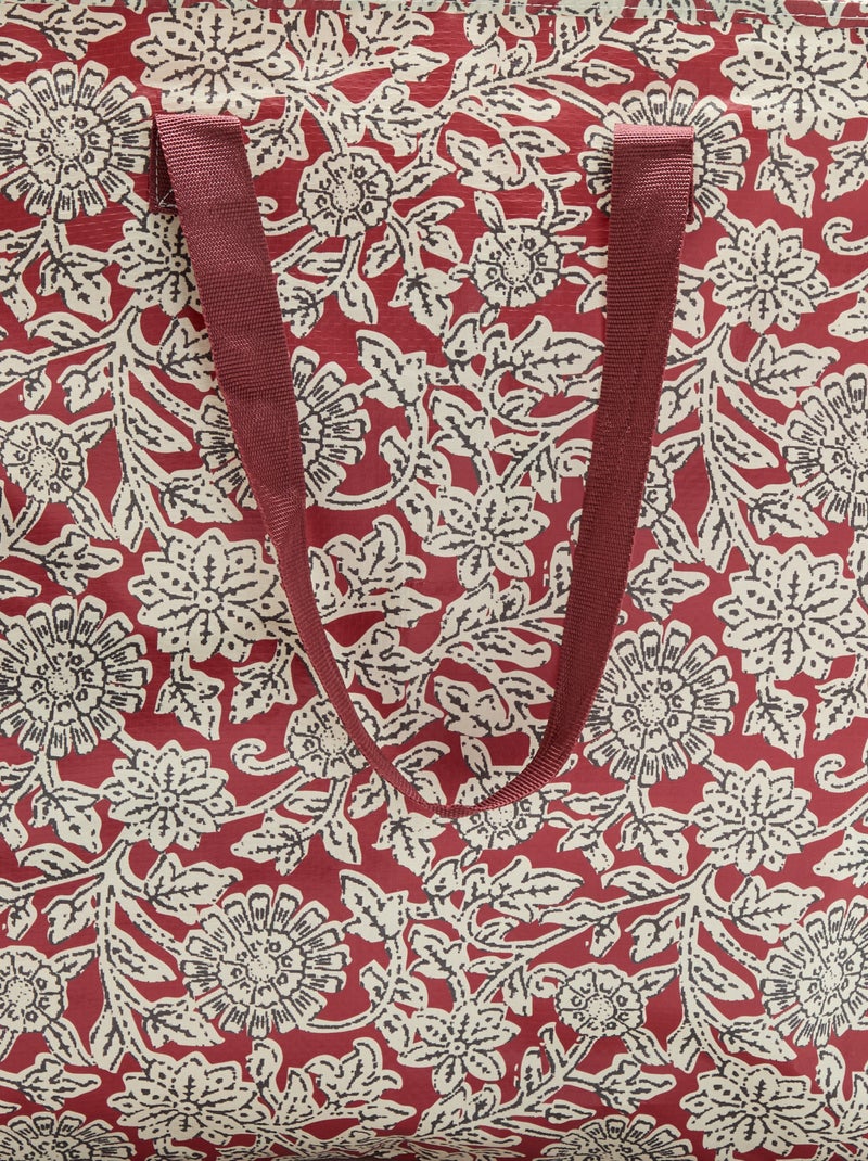 Bolsa de almacenaje estampada Rojo - Kiabi