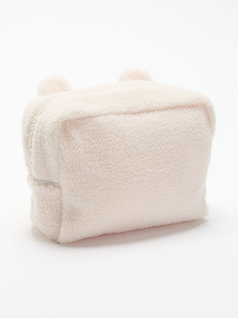 Bolsa de almacenamiento de borreguito Beige - Kiabi