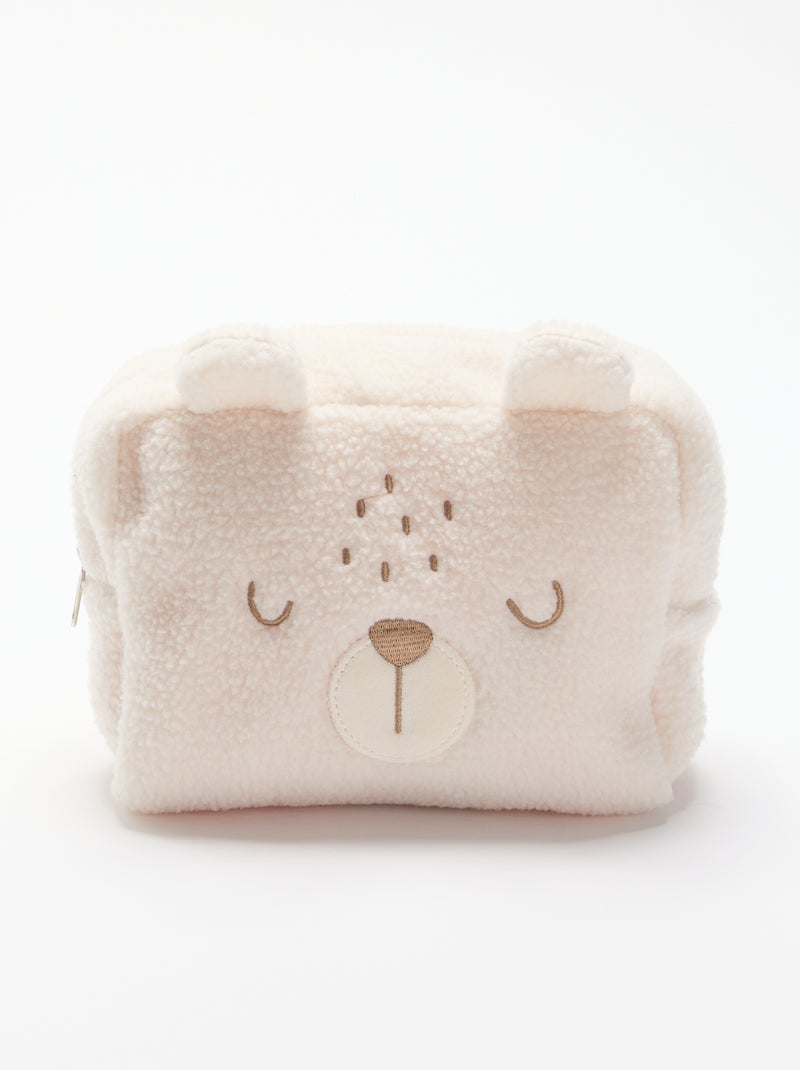 Bolsa de almacenamiento de borreguito Beige - Kiabi