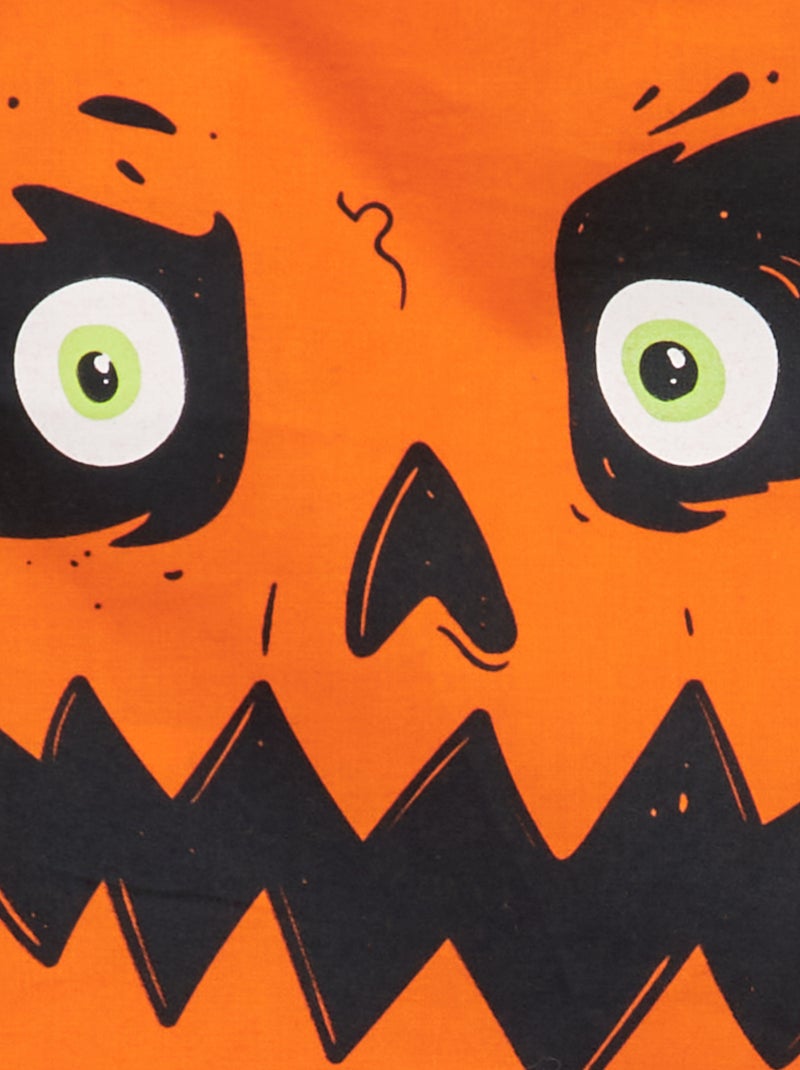 Bolsa de caramelos de tela - Halloween NARANJA - Kiabi