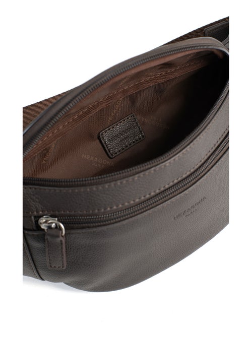 Bolsa de cintura - cuero confort hexagona - Kiabi