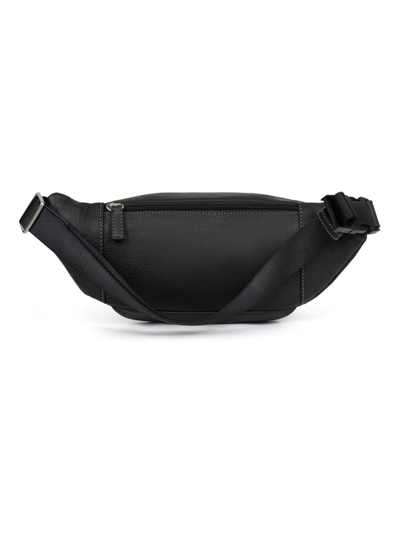 Bolsa de cintura - cuero confort hexagona Negro - Kiabi