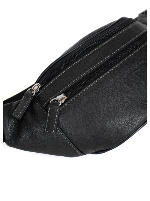 Bolsa de cintura - cuero confort hexagona - Kiabi