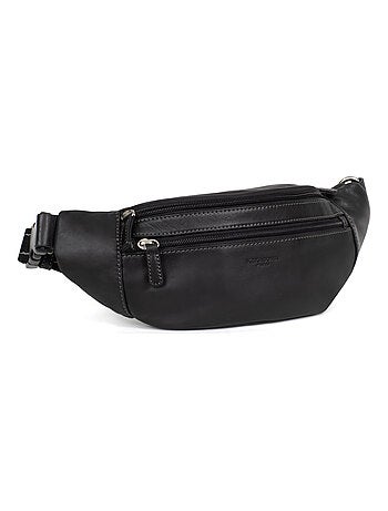 Bolsa de cintura - cuero félin hexagona