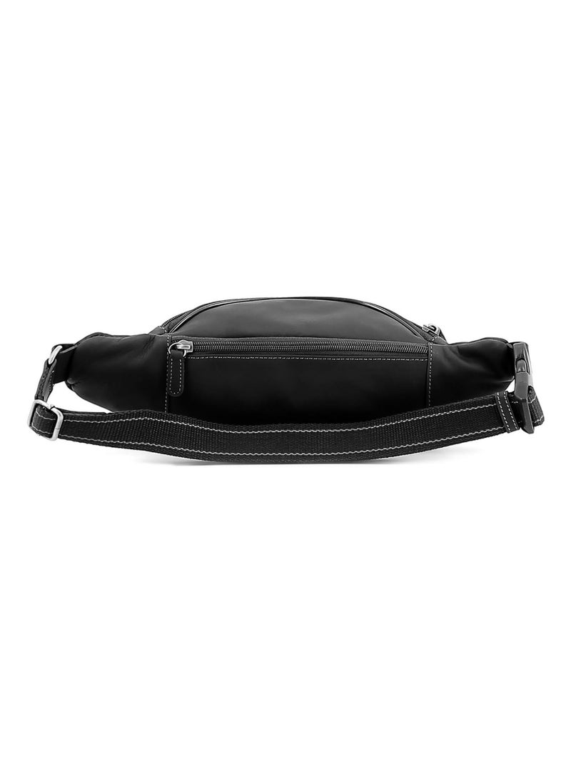 Bolsa de cintura - cuero félin hexagona Negro - Kiabi