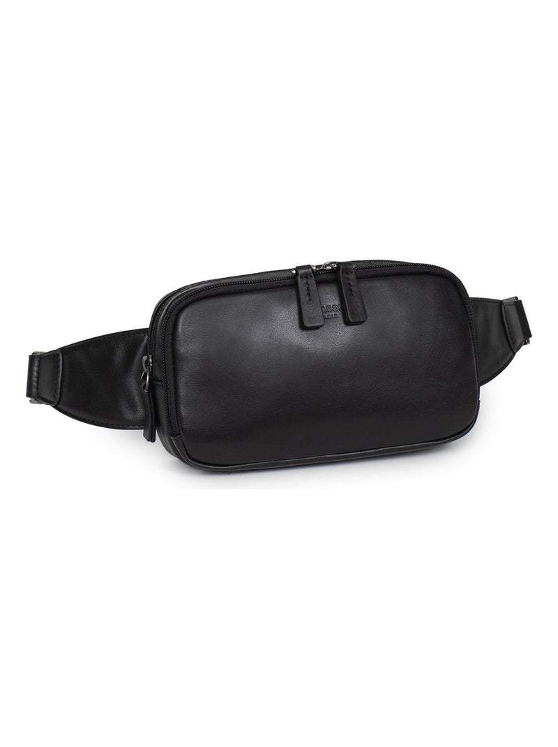 Bolsa de cintura - cuero soft studio hexagona Negro - Kiabi