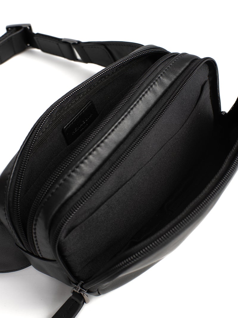 Bolsa de cintura - cuero soft studio hexagona Negro - Kiabi