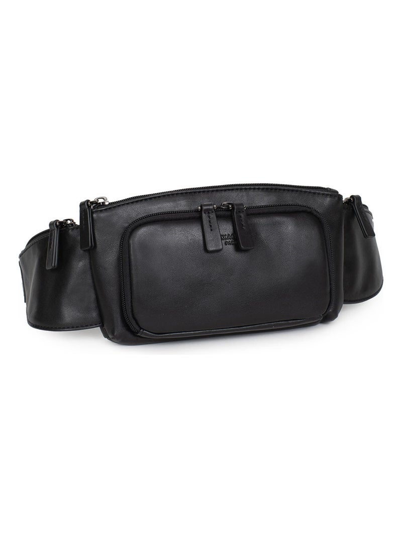 Bolsa de cintura - cuero soft studio hexagona Negro - Kiabi