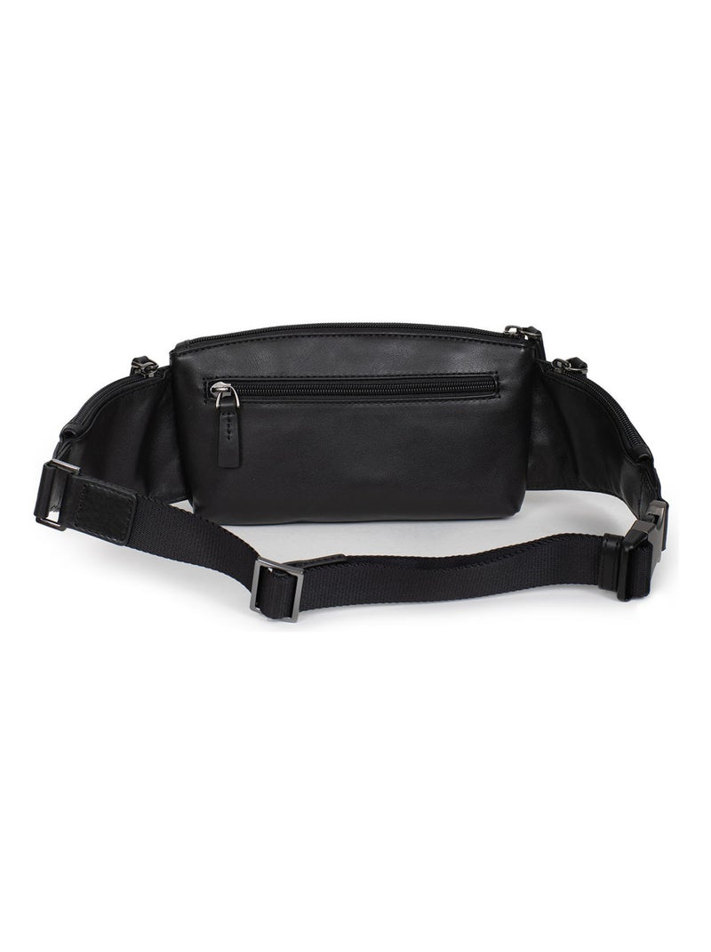 Bolsa de cintura - cuero soft studio hexagona Negro - Kiabi