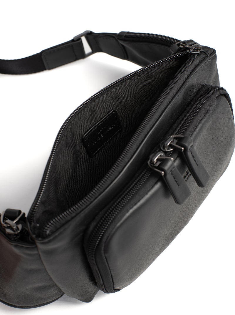 Bolsa de cintura - cuero soft studio hexagona Negro - Kiabi