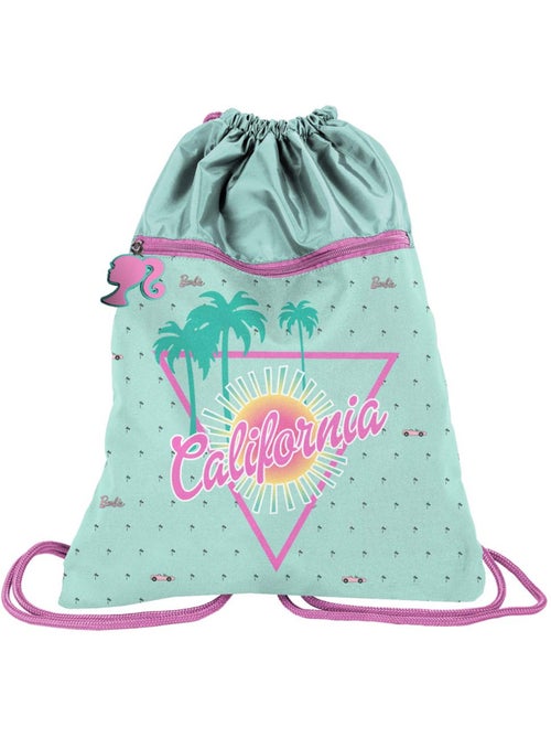 Bolsa de deporte con cordones barbie california beuniq – estampado integral – 45 cm paso - Kiabi Bolsa de deporte con cordones barbie california beuniq – estampado integral – 45 cm paso - Kiabi