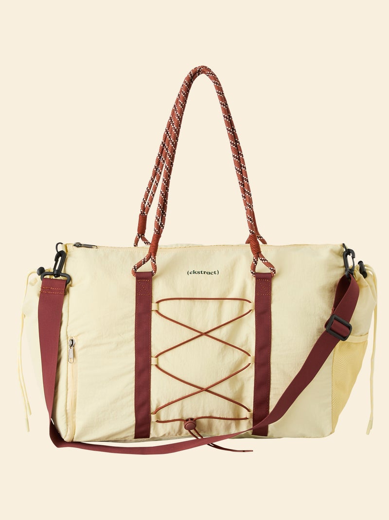 Bolsa de deporte (ekstract) con bolsillos exteriores y compartimento para zapatos Amarillo - Kiabi