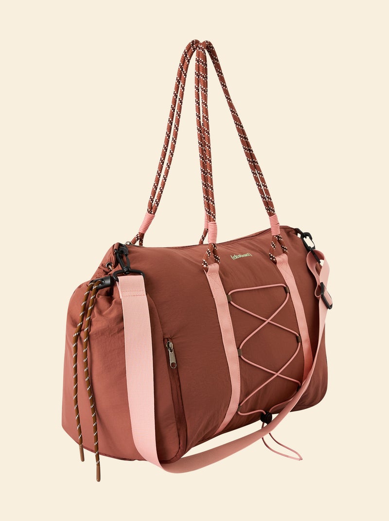 Bolsa de deporte (ekstract) con bolsillos exteriores y compartimento para zapatos Marron - Kiabi