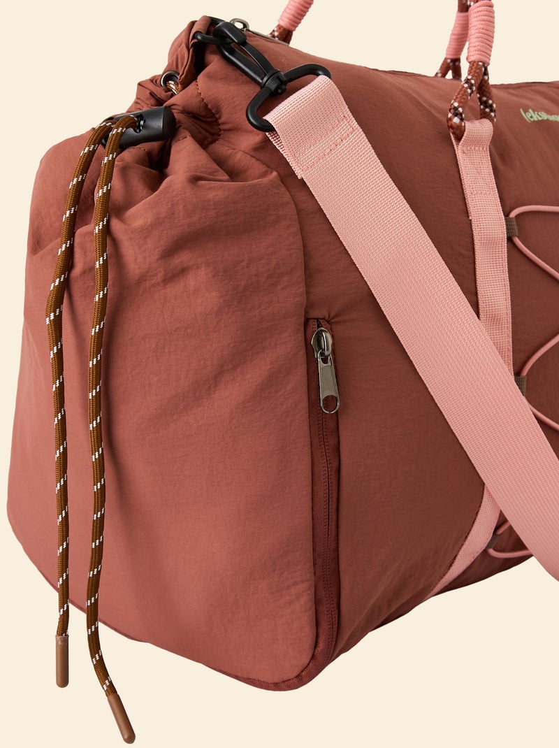 Bolsa de deporte (ekstract) con bolsillos exteriores y compartimento para zapatos Marron - Kiabi