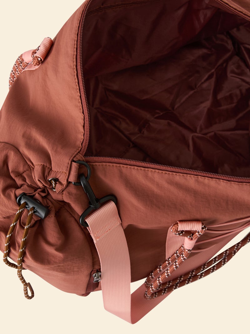 Bolsa de deporte (ekstract) con bolsillos exteriores y compartimento para zapatos Marron - Kiabi