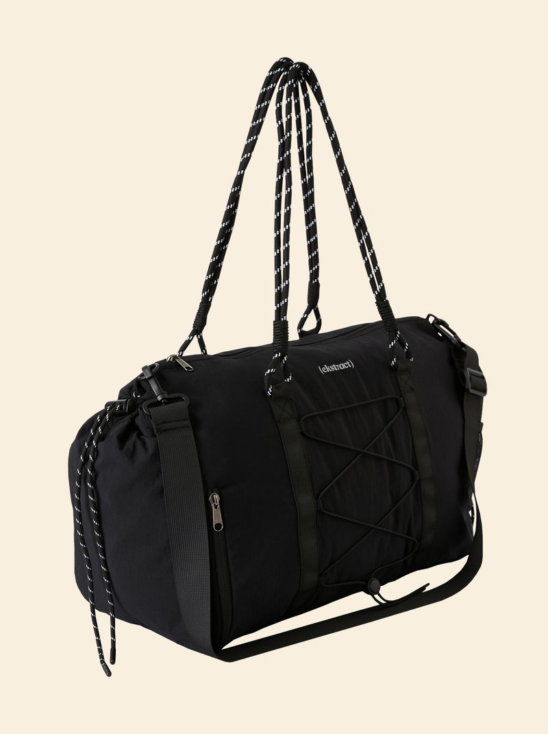 Bolsa de deporte (ekstract) con bolsillos exteriores y compartimento para zapatos Negro - Kiabi