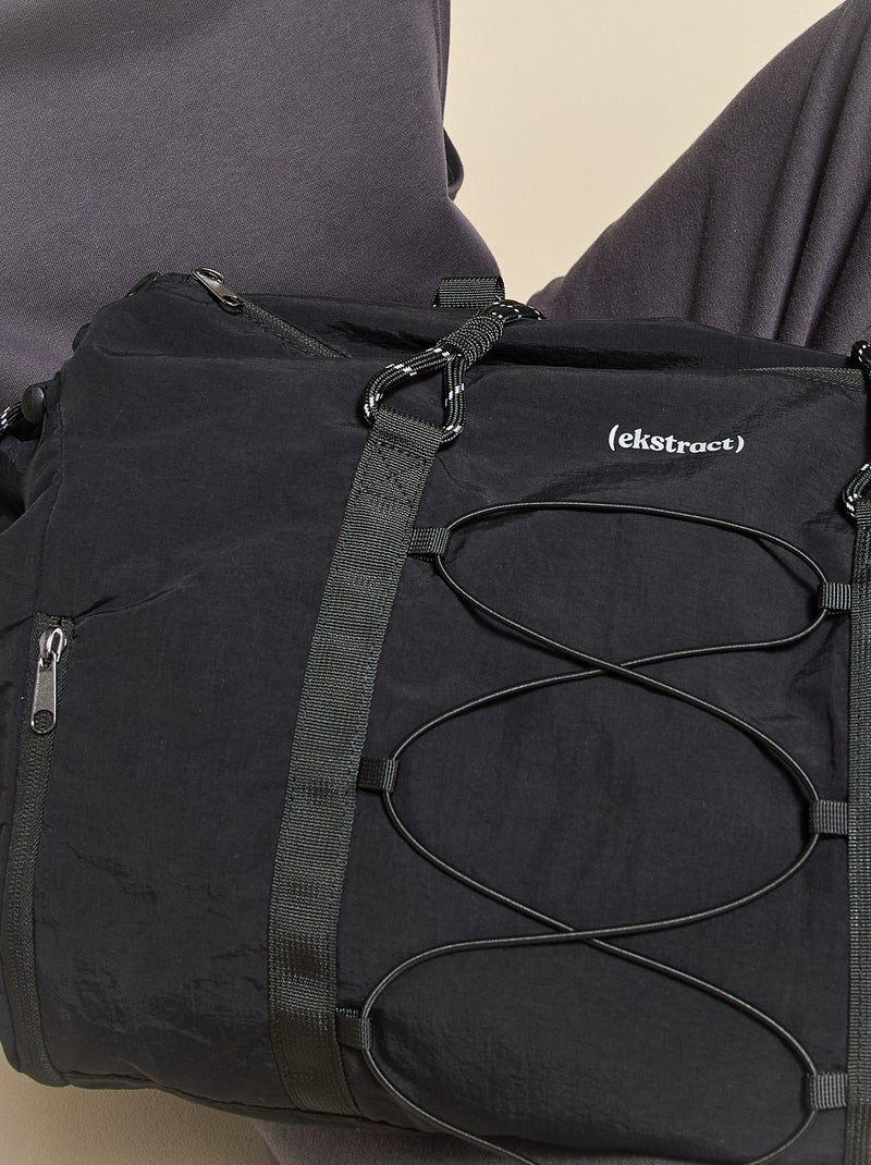 Bolsa de deporte (ekstract) con bolsillos exteriores y compartimento para zapatos Negro - Kiabi
