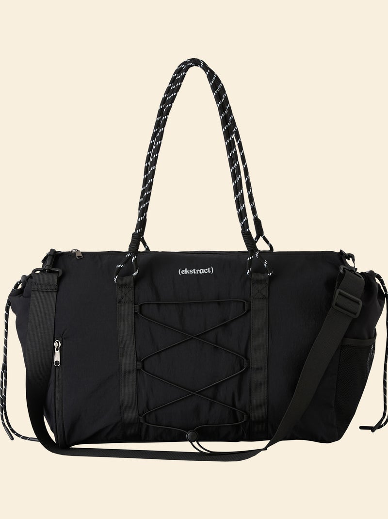 Bolsa de deporte (ekstract) con bolsillos exteriores y compartimento para zapatos Negro - Kiabi