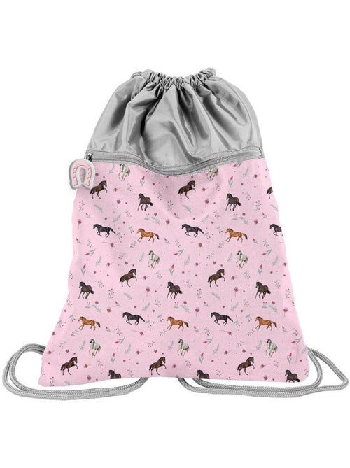 Bolsa de deporte infantil caballo con cordones tipo mochila – 45 x 34 cm - Kiabi Bolsa de deporte infantil caballo con cordones tipo mochila – 45 x 34 cm - Kiabi