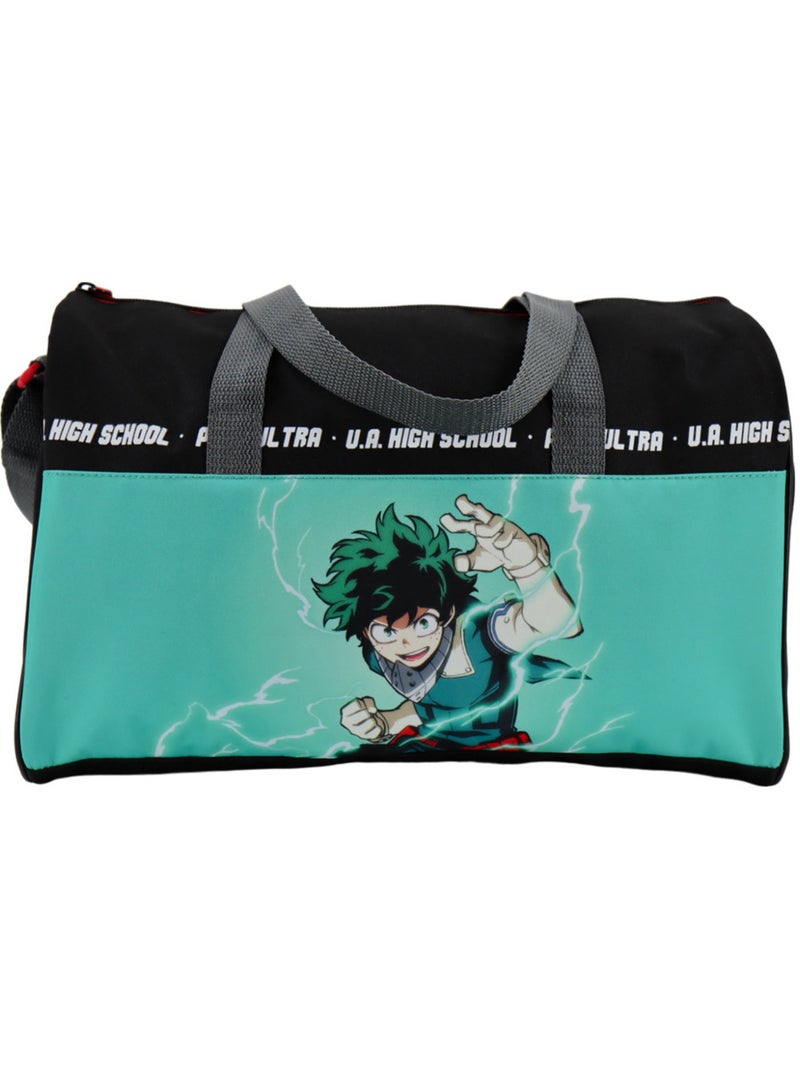 Bolsa de deporte infantil my hero academia personaje deku 37 cm Blanco Verde Negro - Kiabi