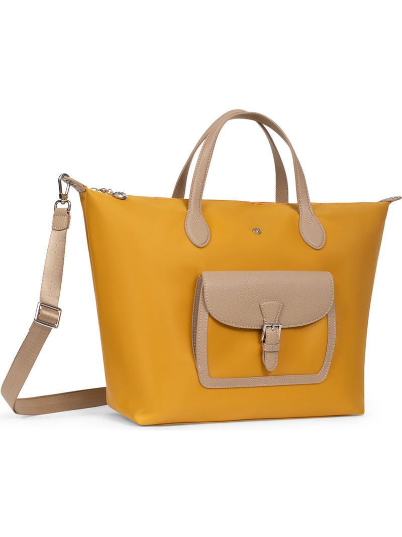 Bolsa de mano - a4 - grande kiana hexagona Amarillo - Kiabi