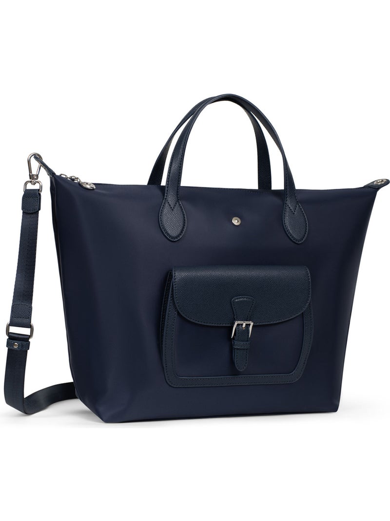 Bolsa de mano - a4 - grande kiana hexagona Azul marino - Kiabi