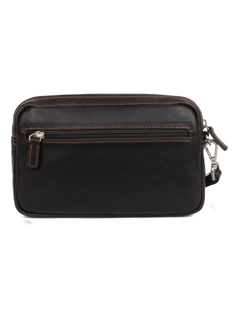 Bolsa de mano - cuero félin hexagona Marrón - Kiabi