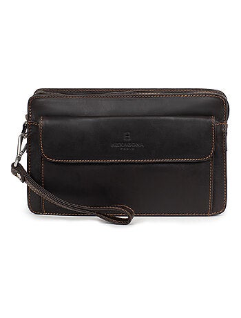 Bolsa de mano - cuero félin hexagona