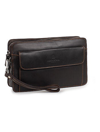 Bolsa de mano - cuero félin hexagona