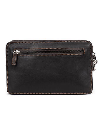Bolsa de mano - cuero félin hexagona
