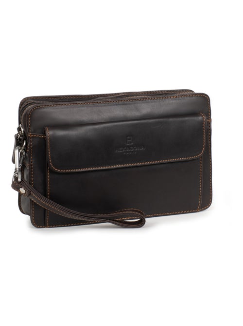 Bolsa de mano - cuero félin hexagona - Kiabi