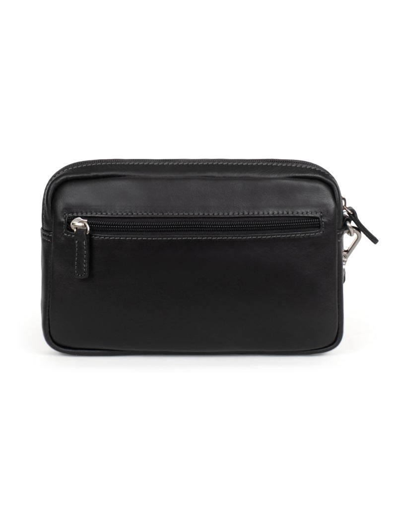 Bolsa de mano - cuero félin hexagona Negro - Kiabi
