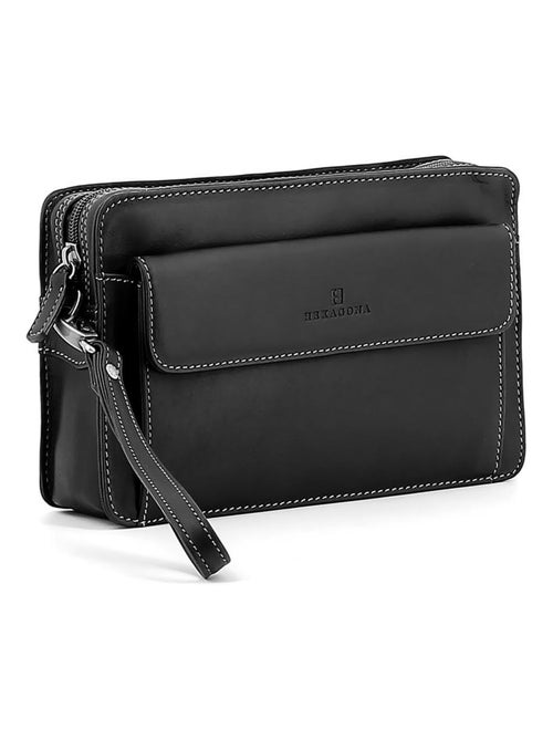Bolsa de mano - cuero félin hexagona - Kiabi