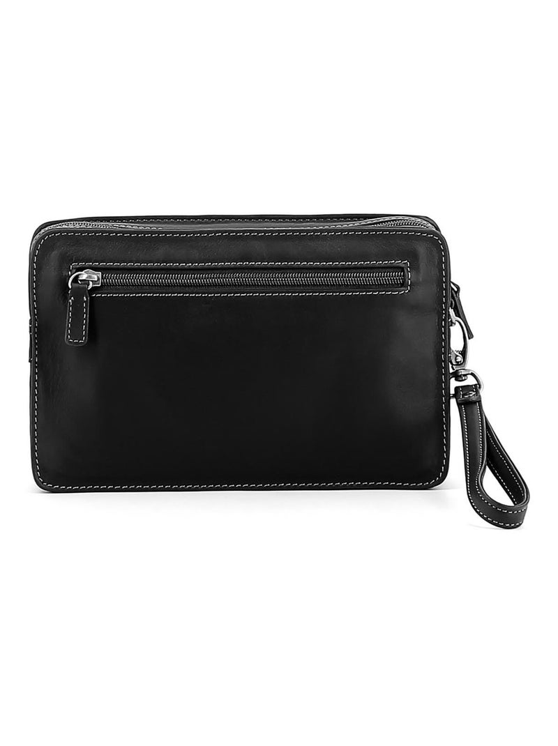 Bolsa de mano - cuero félin hexagona Negro - Kiabi