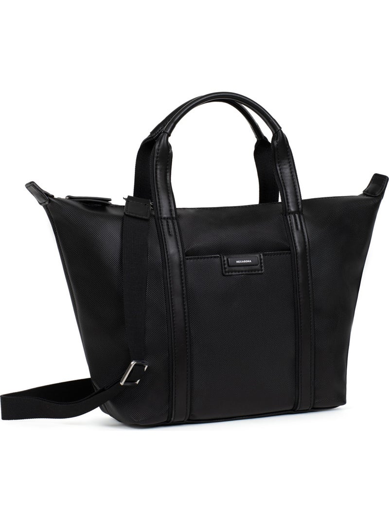Bolsa de mano - mediana joyce hexagona Negro - Kiabi