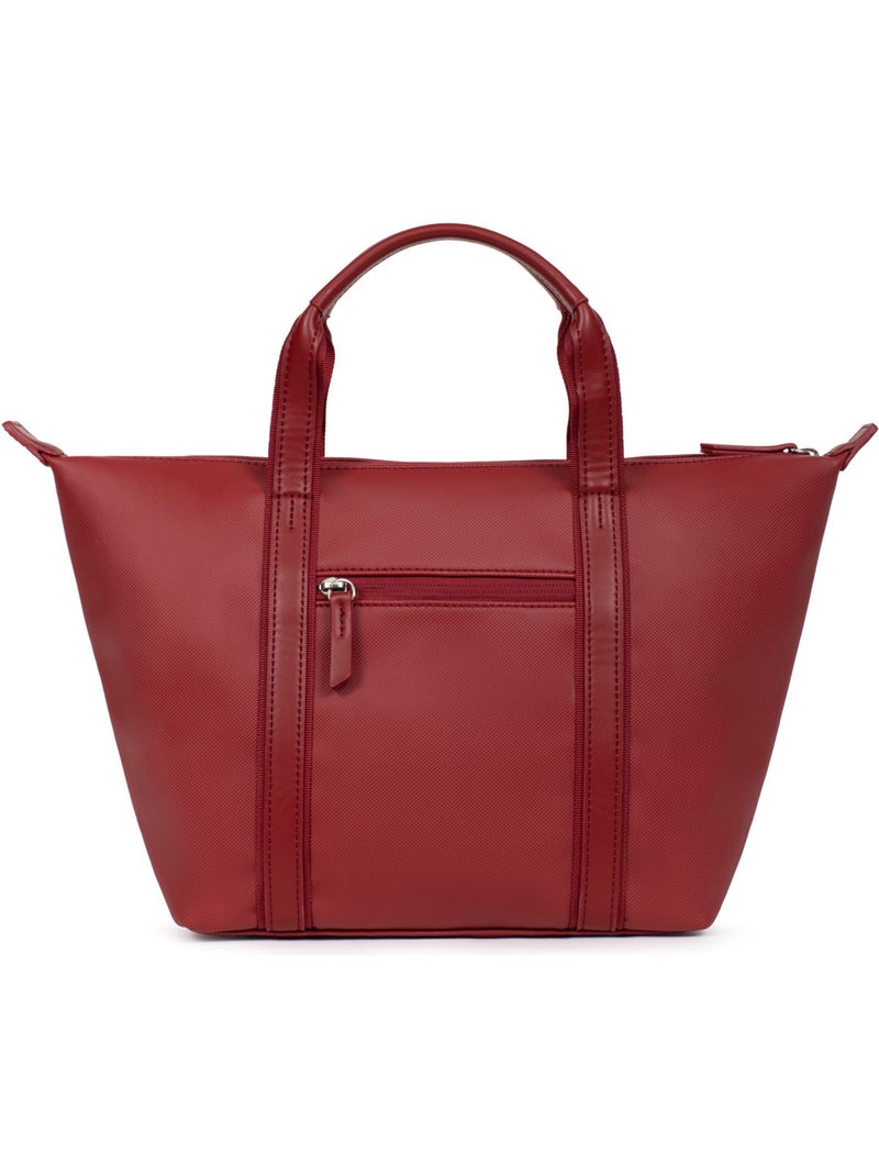 Bolsa de mano - mediana joyce hexagona Rojo oscuro - Kiabi