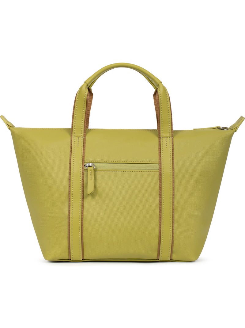 Bolsa de mano - mediana joyce hexagona Verde anís - Kiabi