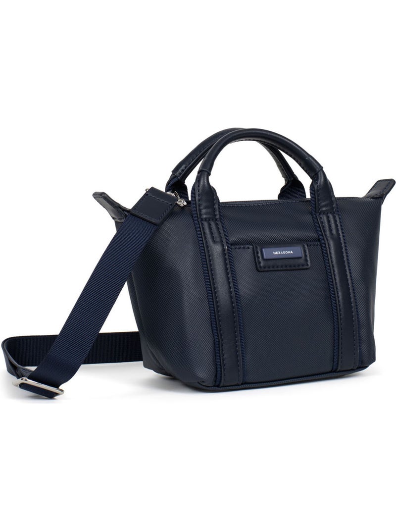 Bolsa de mano - mini joyce hexagona Azul noche - Kiabi
