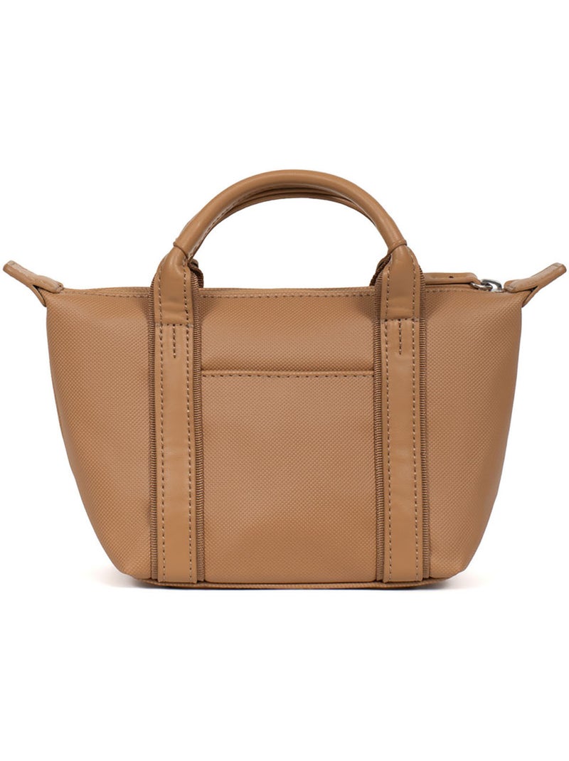 Bolsa de mano - mini joyce hexagona Marrón claro - Kiabi