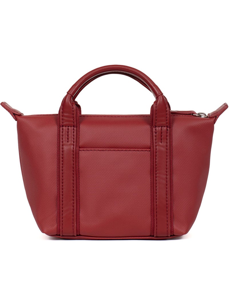 Bolsa de mano - mini joyce hexagona Rojo oscuro - Kiabi
