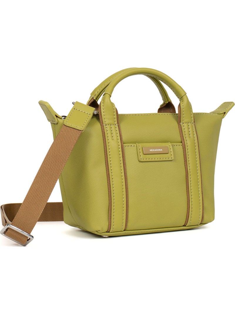Bolsa de mano - mini joyce hexagona Verde anís - Kiabi