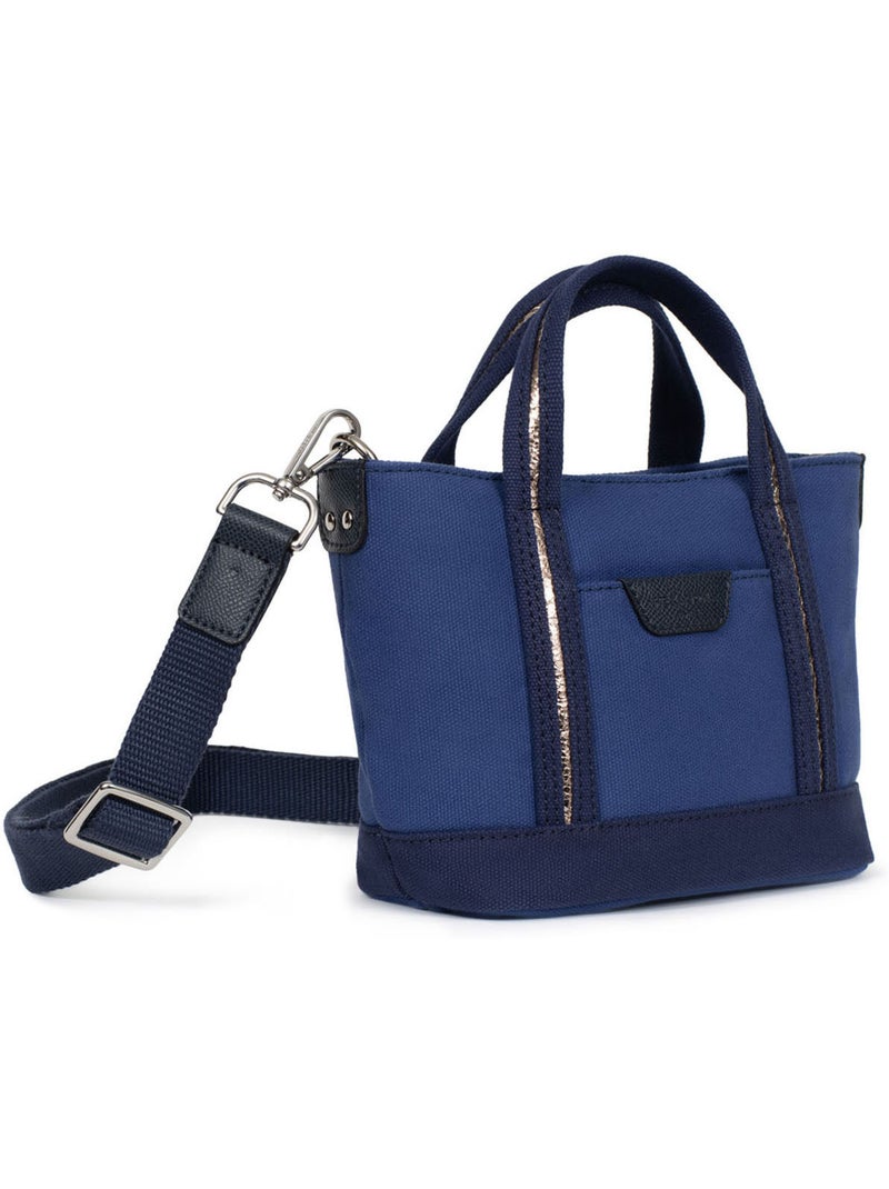 Bolsa de mano - mini kaya hexagona Azul marino - Kiabi