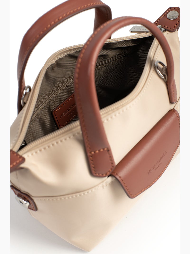 Bolsa de mano - mini pop hexagona Beige arena - Kiabi