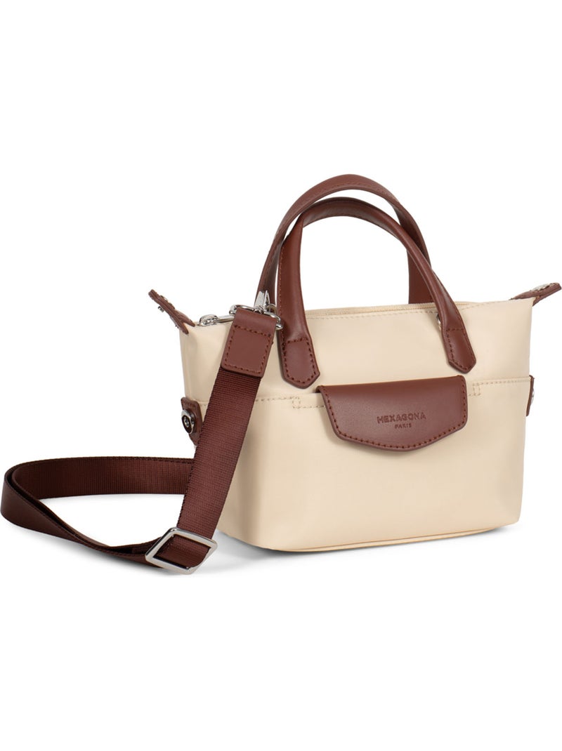 Bolsa de mano - mini pop hexagona Beige - Kiabi