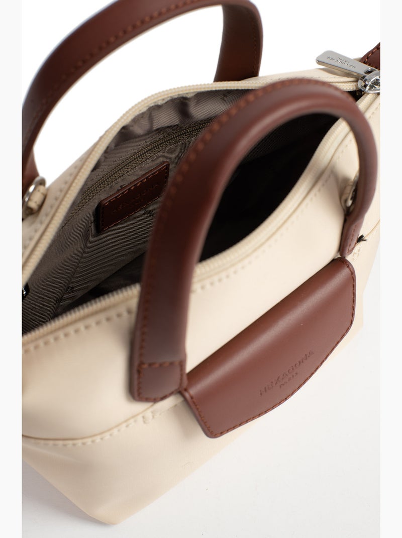 Bolsa de mano - mini pop hexagona Beige - Kiabi