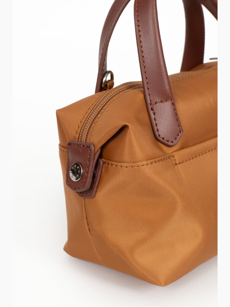 Bolsa de mano - mini pop hexagona Marrón caramelo - Kiabi