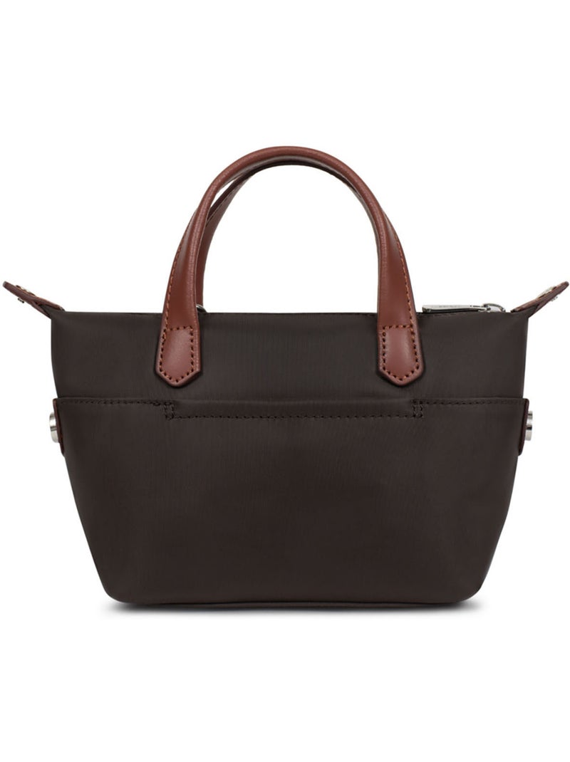 Bolsa de mano - mini pop hexagona Marrón oscuro - Kiabi