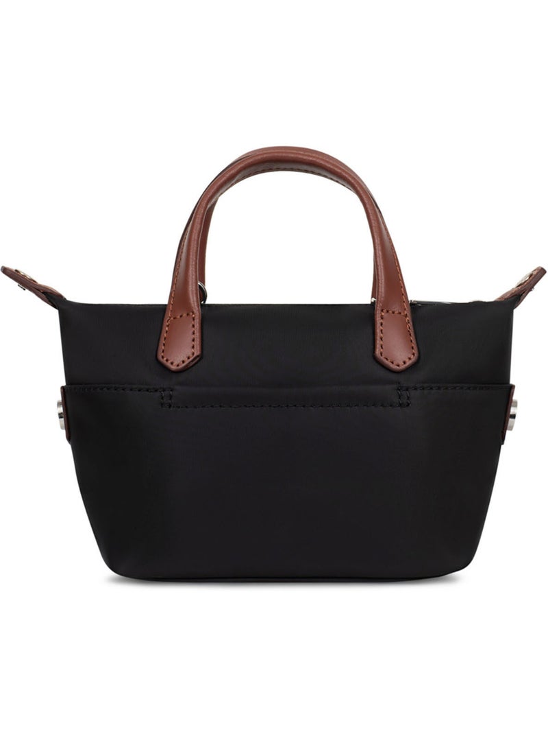 Bolsa de mano - mini pop hexagona Negro Marrón - Kiabi