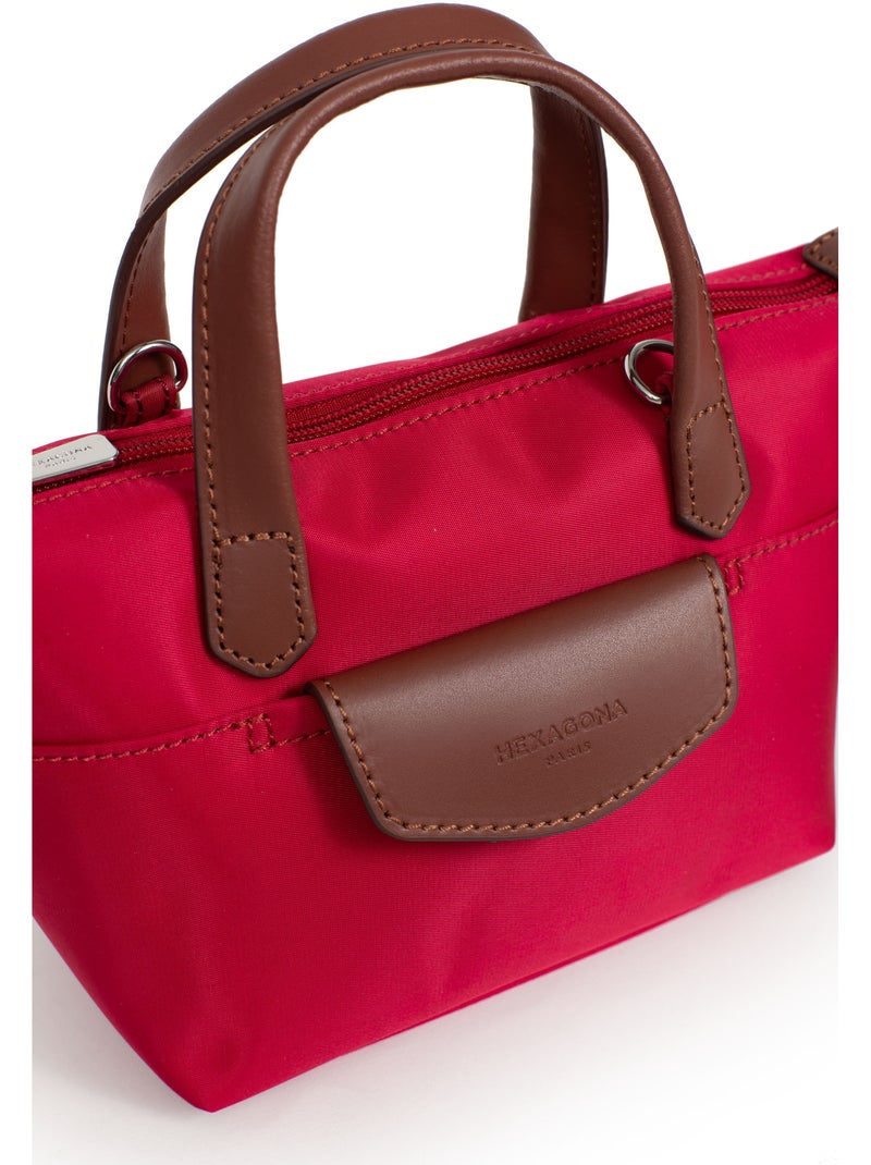 Bolsa de mano - mini pop hexagona Rojo oscuro - Kiabi
